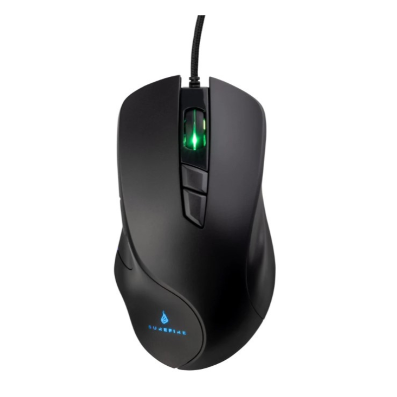 Surefire Martial Claw wired gaming mouse aboveview