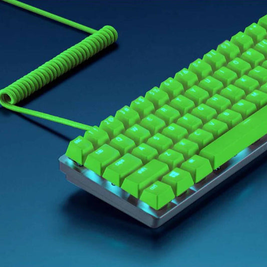 Razer PBT Keycap and Coiled Cable - Green