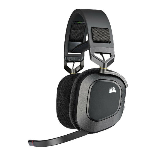 CORSAIR HS80 RGB WIRELESS Premium Gaming Headset with Spatial Audio — Carbon