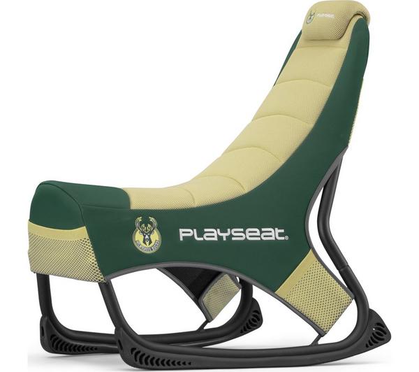 Playseat Champ NBA Edition - Milwaukee Bucks front 3/4 view