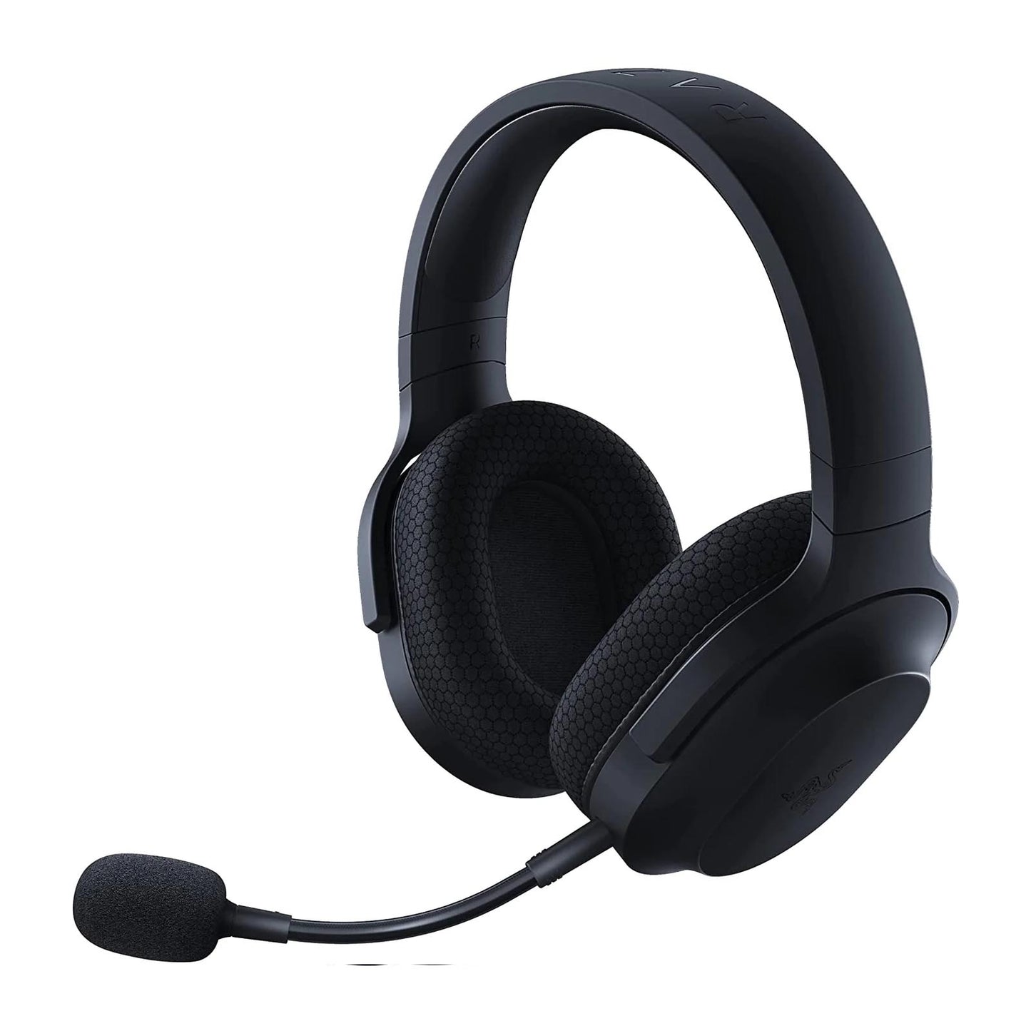 Razer Barracuda X Wireless Headset Black three quarter view with miic