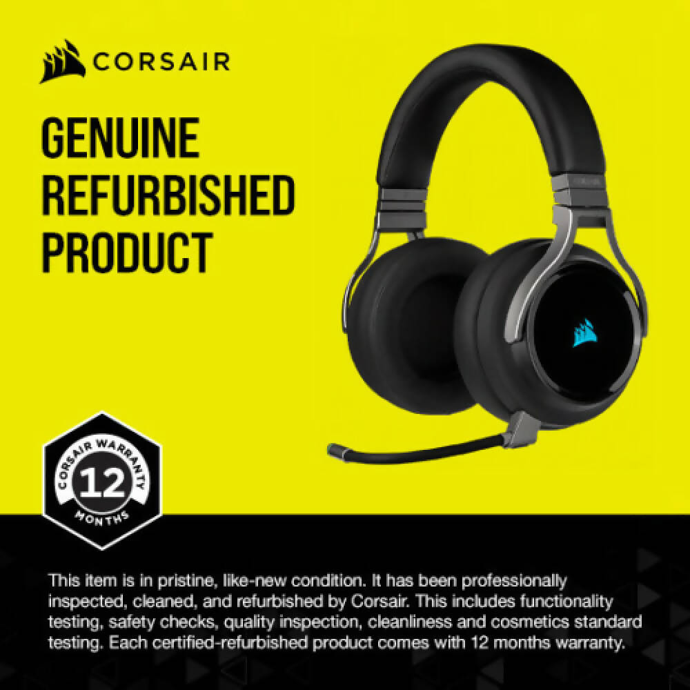 COSAIR VIRTUOSO RGB WIRELESS High-Fidelity Gaming Headset - Carbon