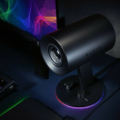 razer 2.0 gaming speakers nommo chroma lit up