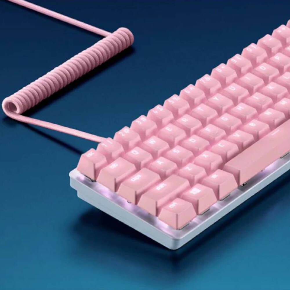 Razer PBT Keycap and Coiled Cable Pink