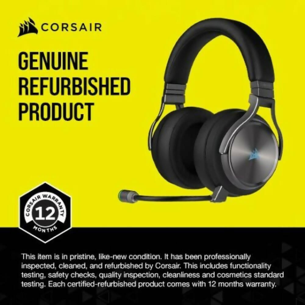 CORSAIR VIRTUOSO RGB WIRELESS XT High-Fidelity Gaming Headset — Slate